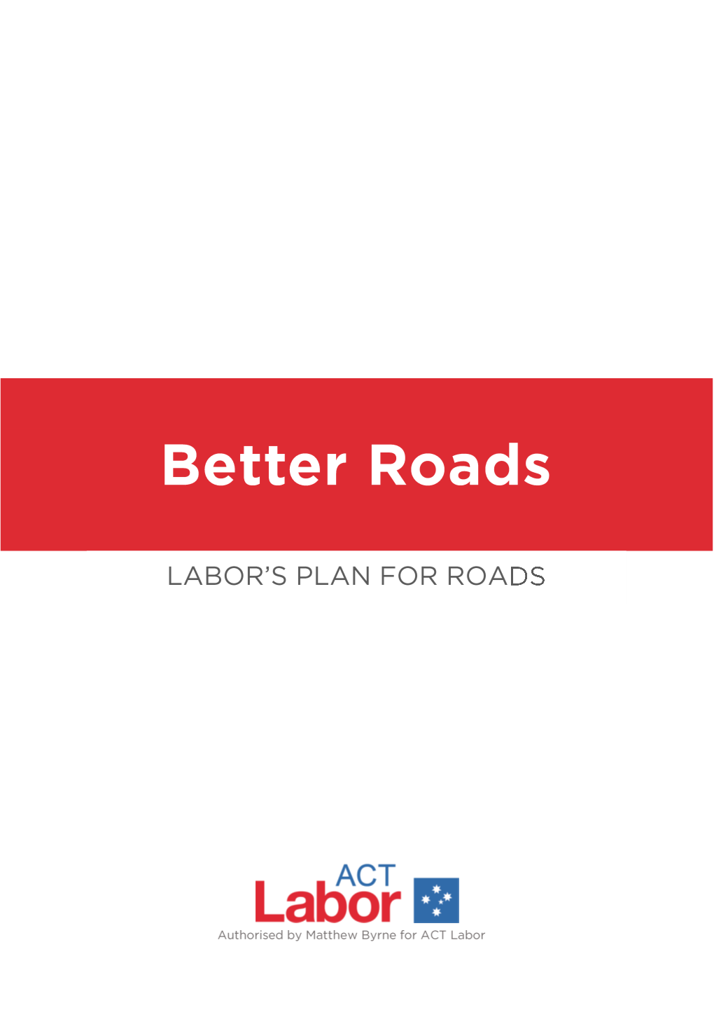 Better Roads Policy.Pdf