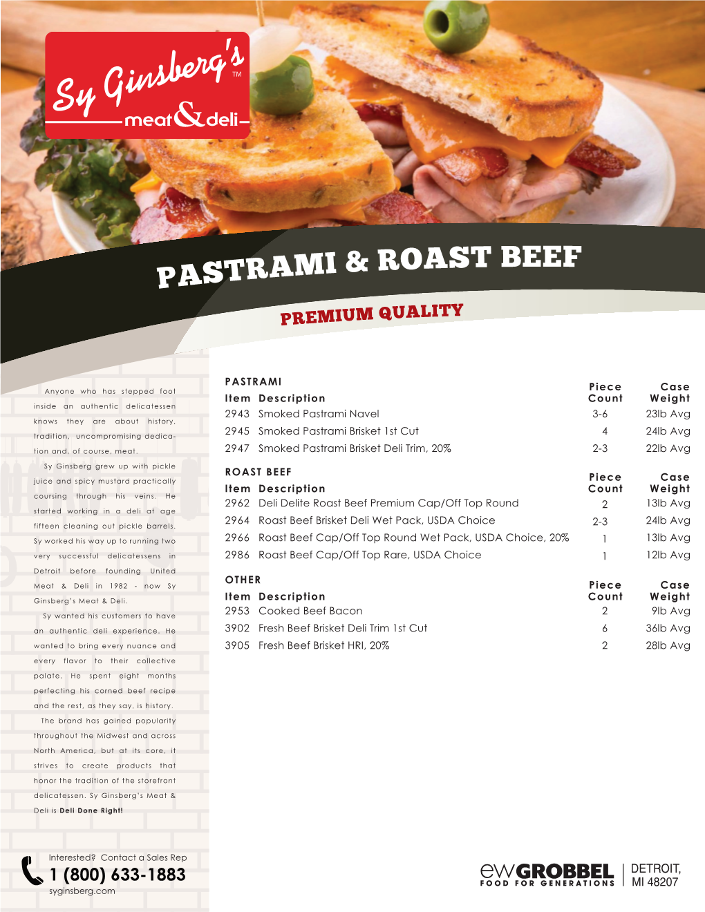 SG Pastrami & Roast Beef