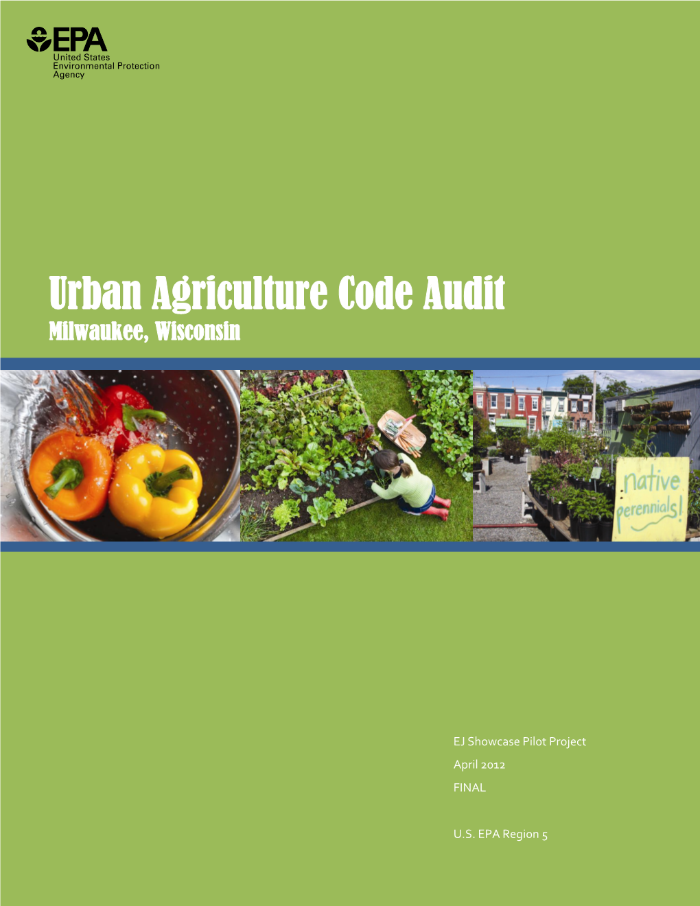 Urban Agriculture Code Audit Milwaukee, Wisconsin