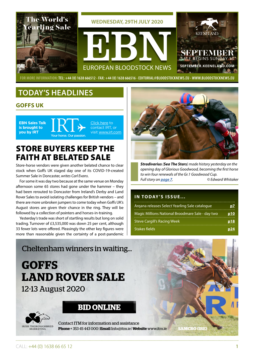 GOFFS LAND ROVER SALE 12-13 August 2020