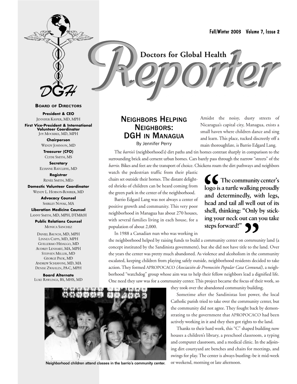 DGH Reporter