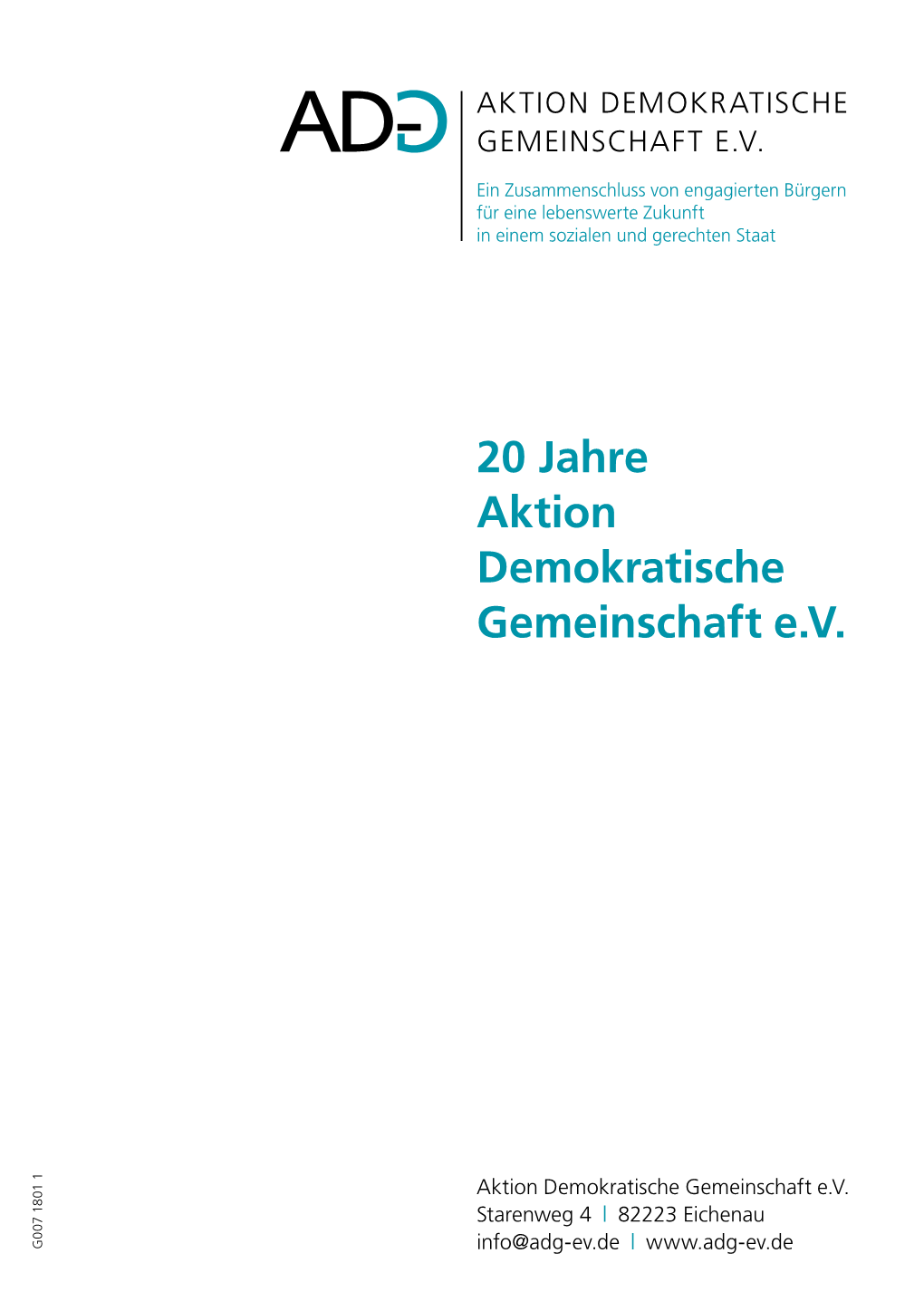 Festschrift 20 Jahre