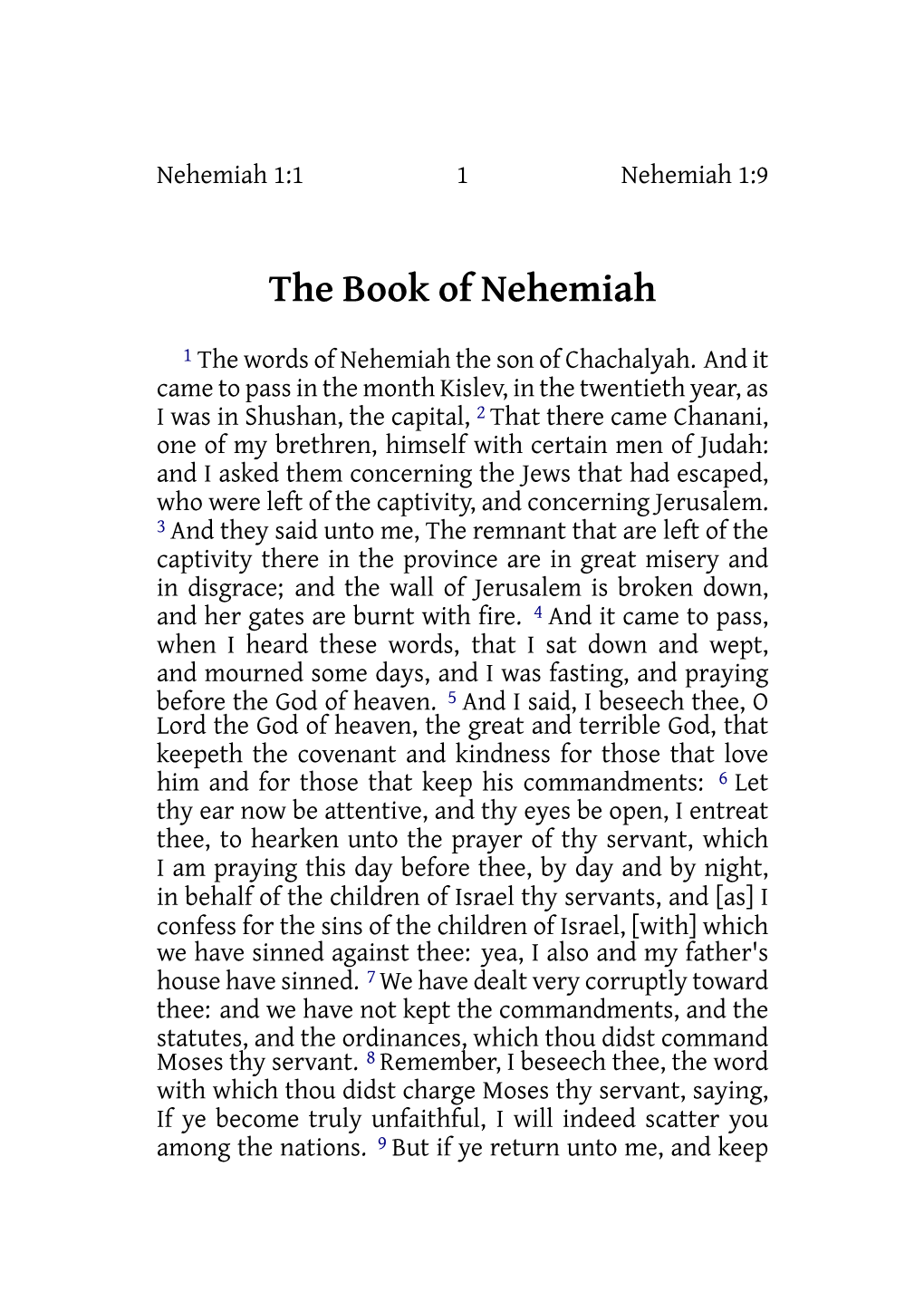 The Book of Nehemiah