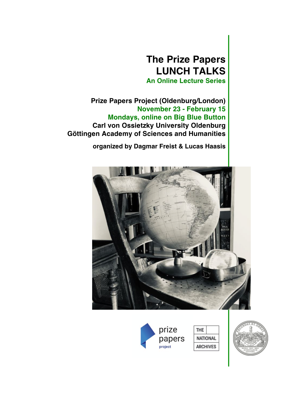 The Prize Papers LUNCH TALKS an Online Lecture Series