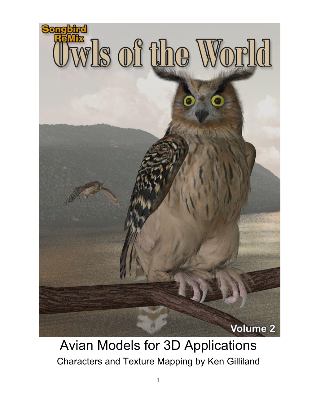 Avian Models for 3D Applications Characters and Texture Mapping by Ken Gilliland