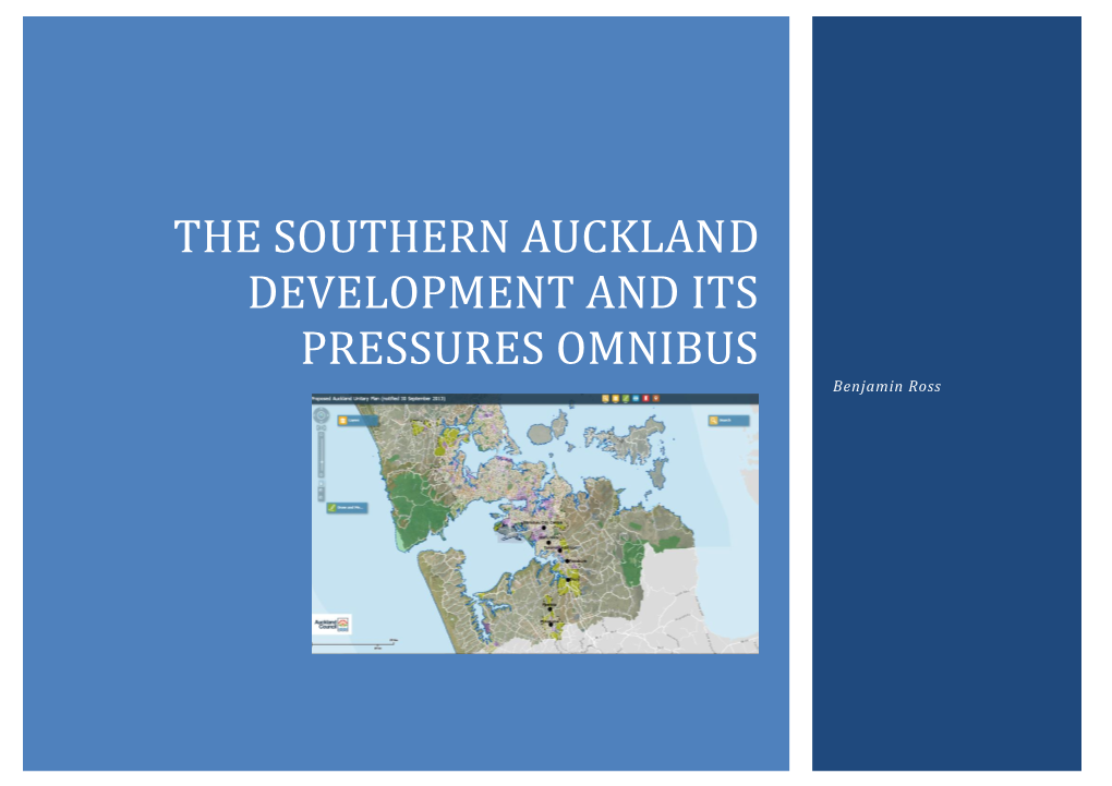 South Auckland Growth Omnibus