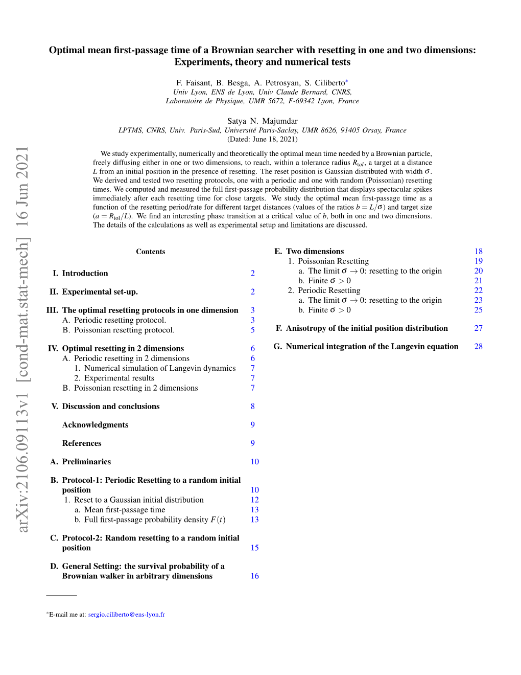 Arxiv:2106.09113V1 [Cond-Mat.Stat-Mech] 16 Jun 2021 C