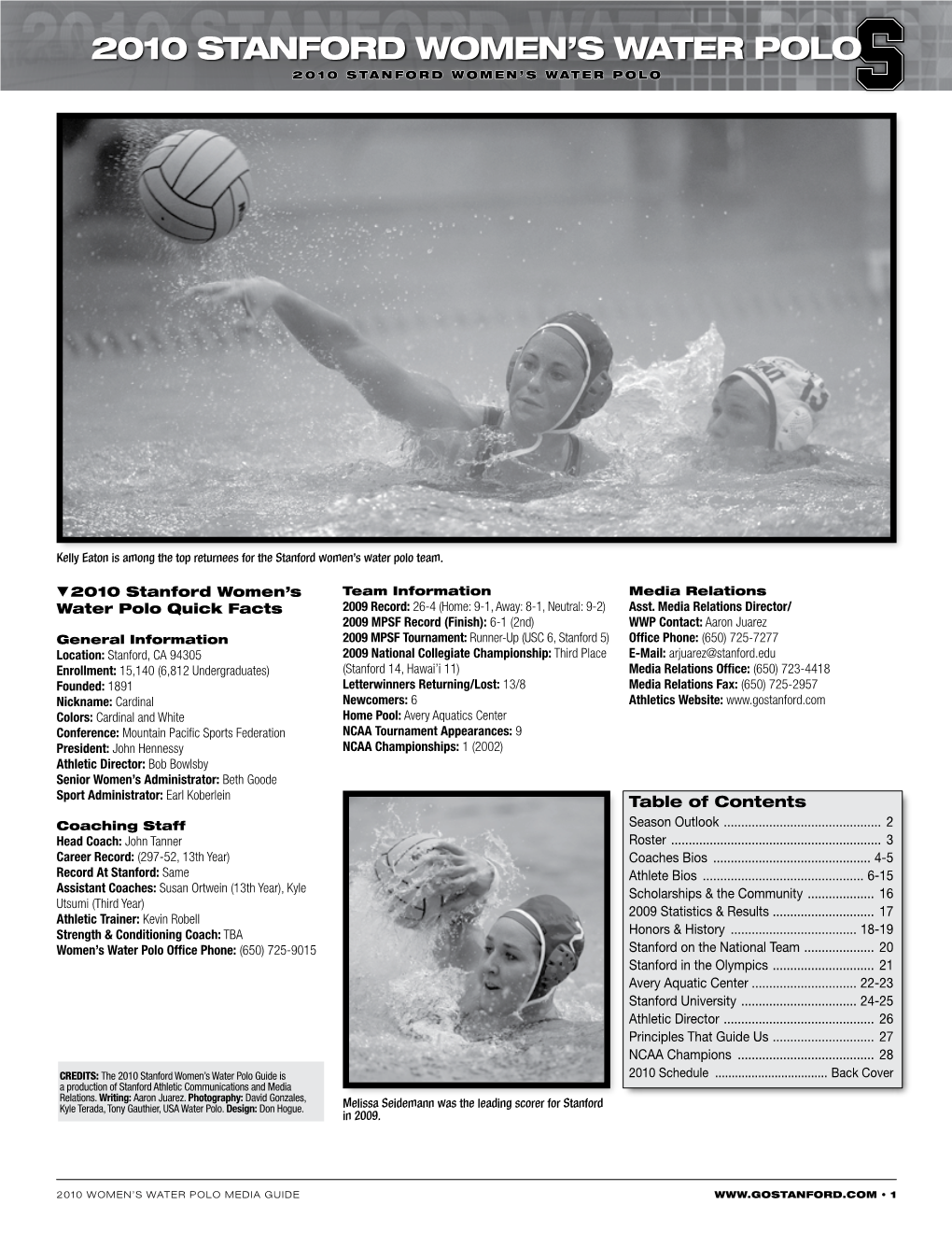 2010 Stanford Women's Water Polo