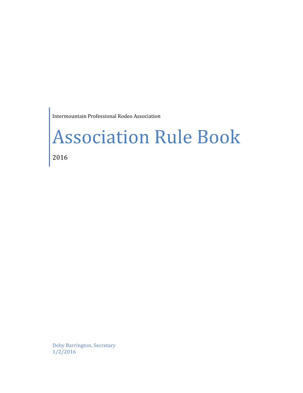 Association Rule Book