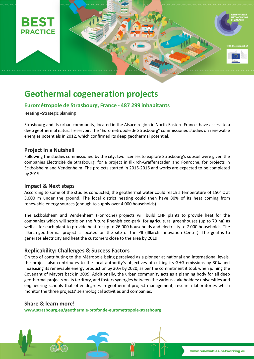 Geothermal Cogeneration Projects – Eurométropole De Strasbourg, France