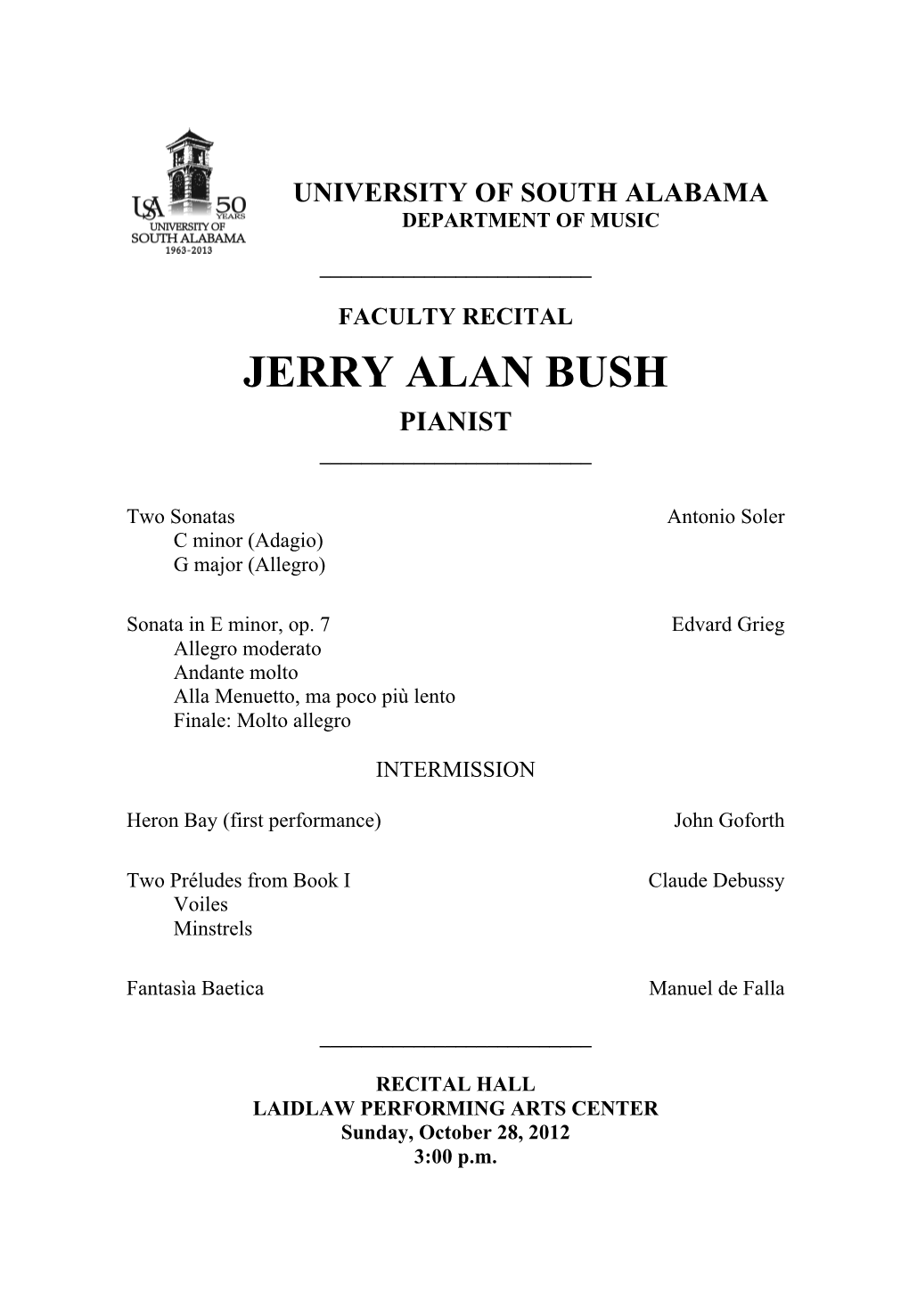 Jerry Alan Bush Pianist ______