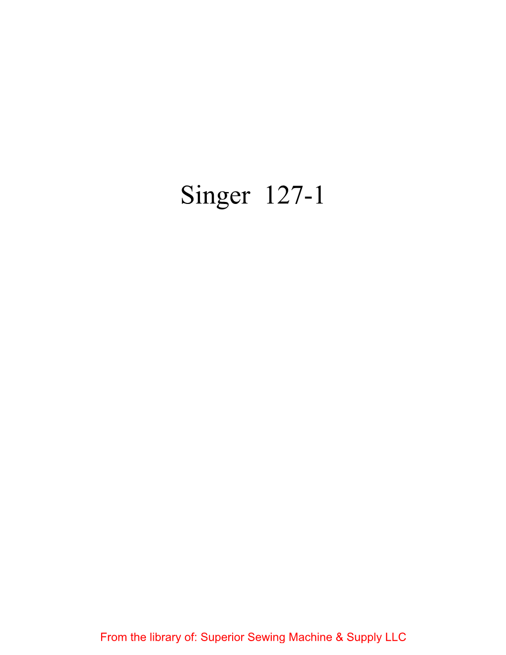 Singer 127-1
