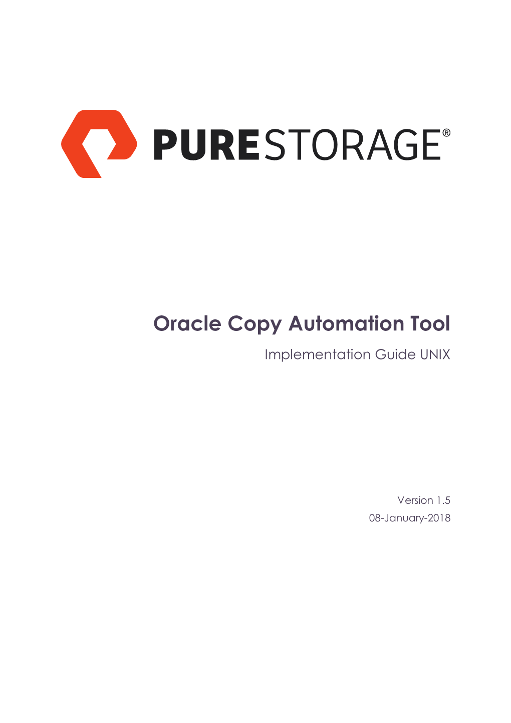 Oracle Copy Automation Tool Implementation Guide UNIX