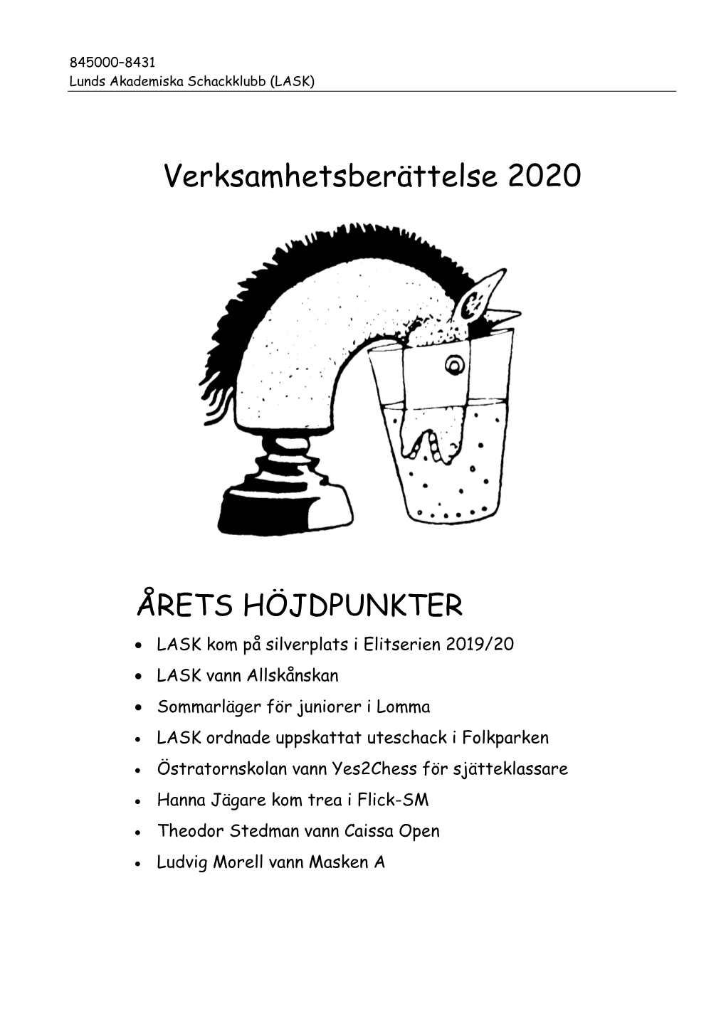 Verksamhetsberättelse 2020