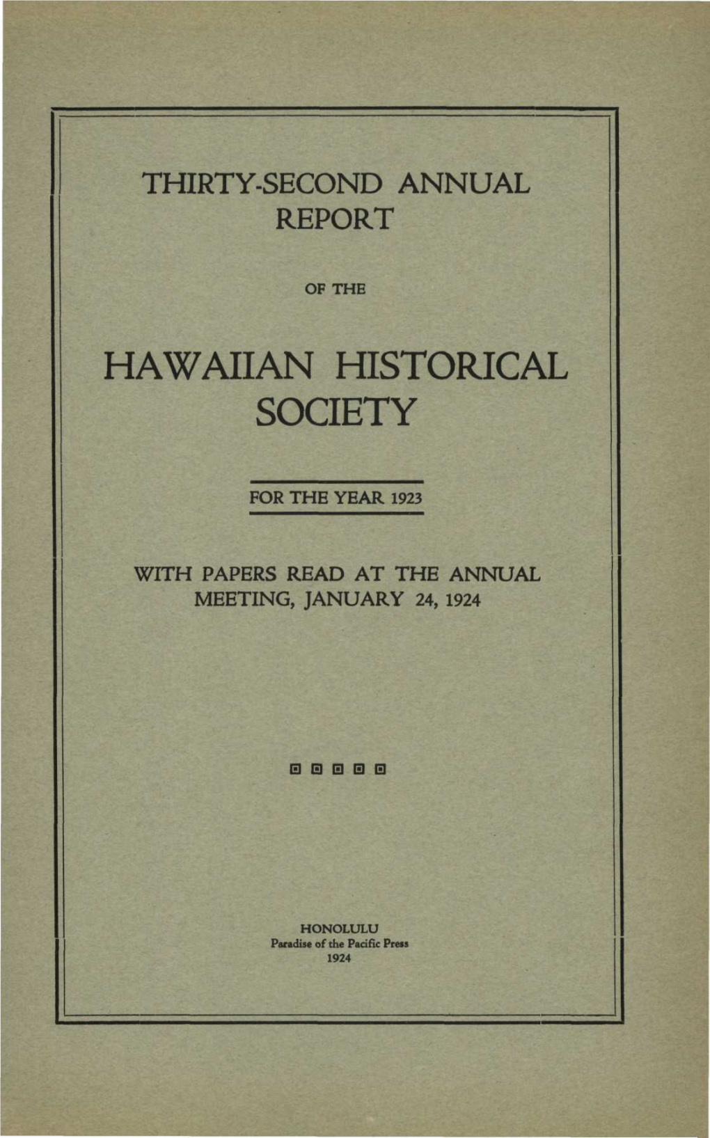 Hawaiian Historical Society