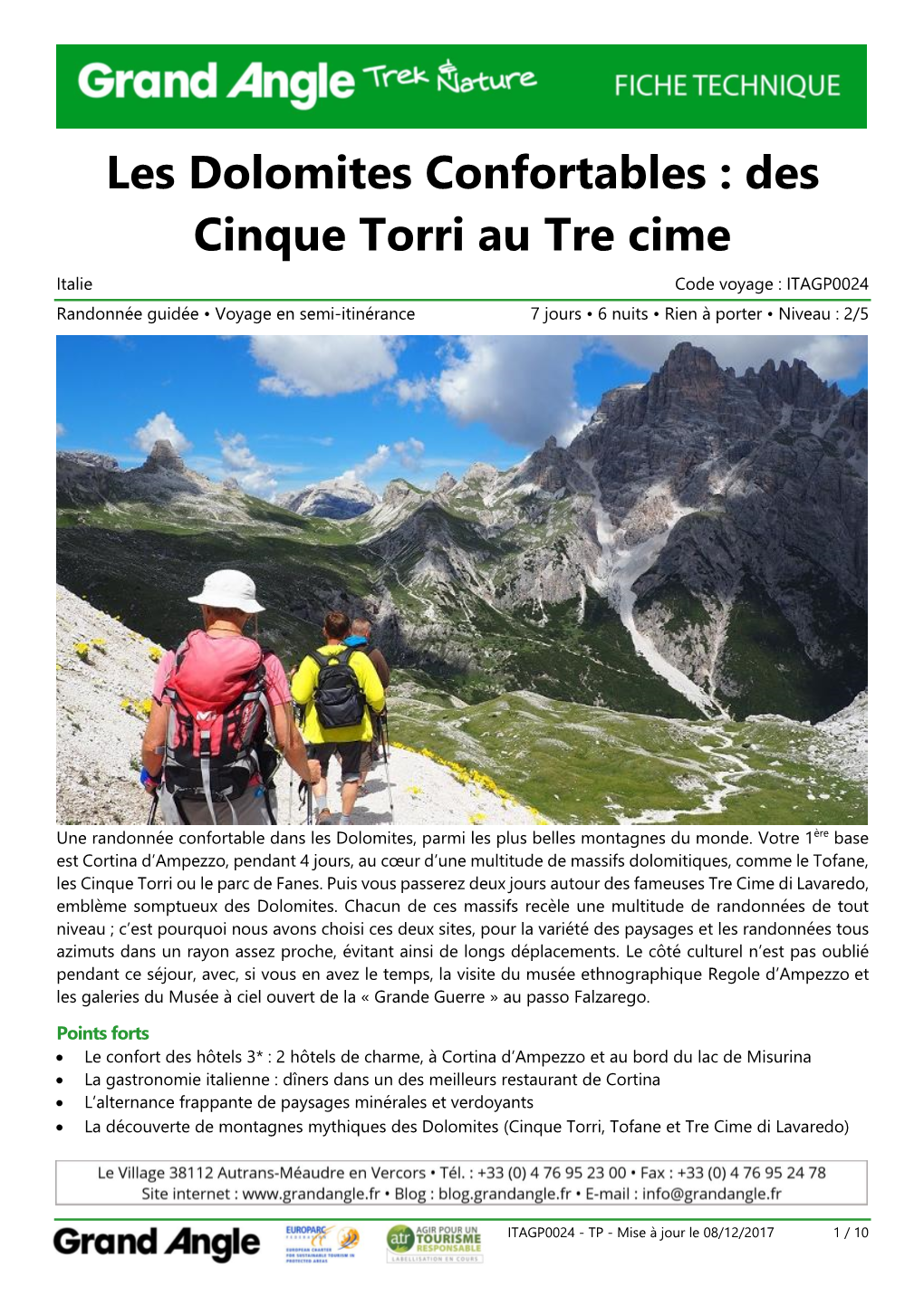 Les Dolomites Confortables, Des Cinque Torri Au Tre Cime