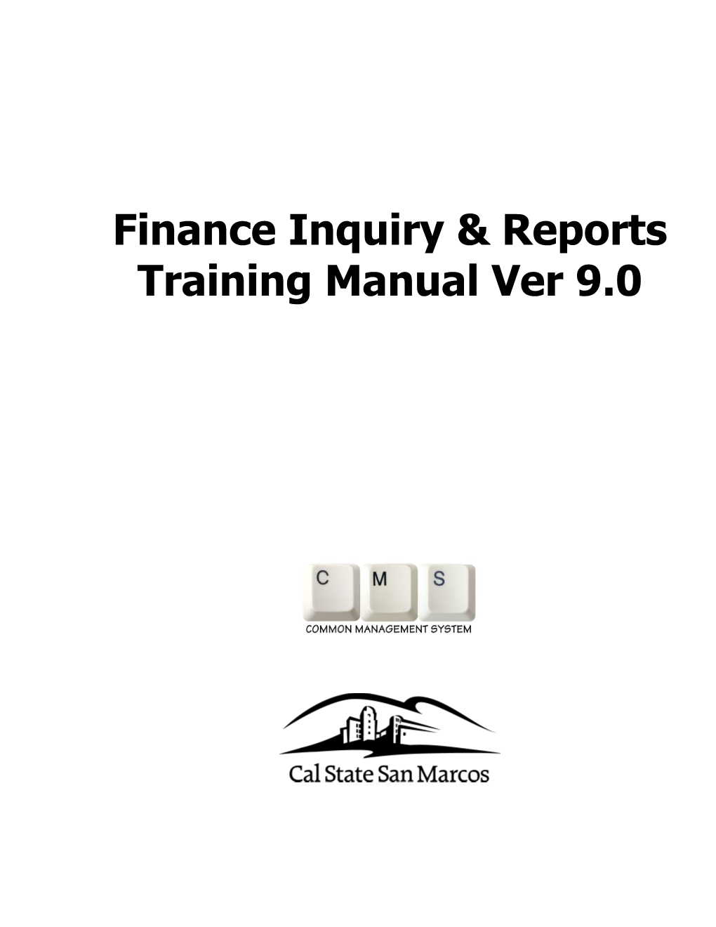 Inquiry and Reports Training Manual