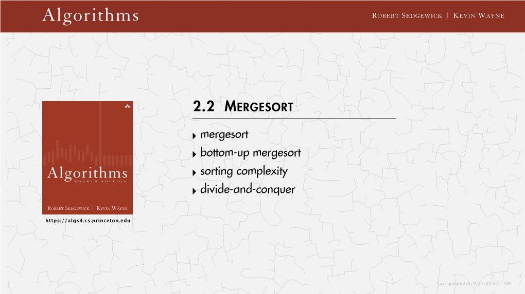 Algorithms ROBERT SEDGEWICK | KEVIN WAYNE