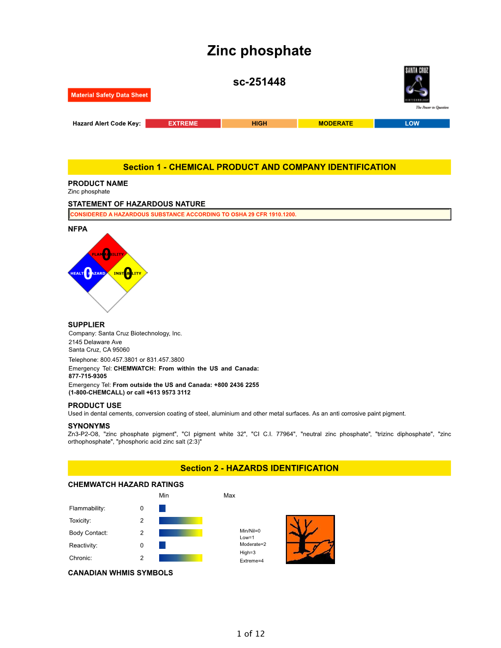 Zinc Phosphate