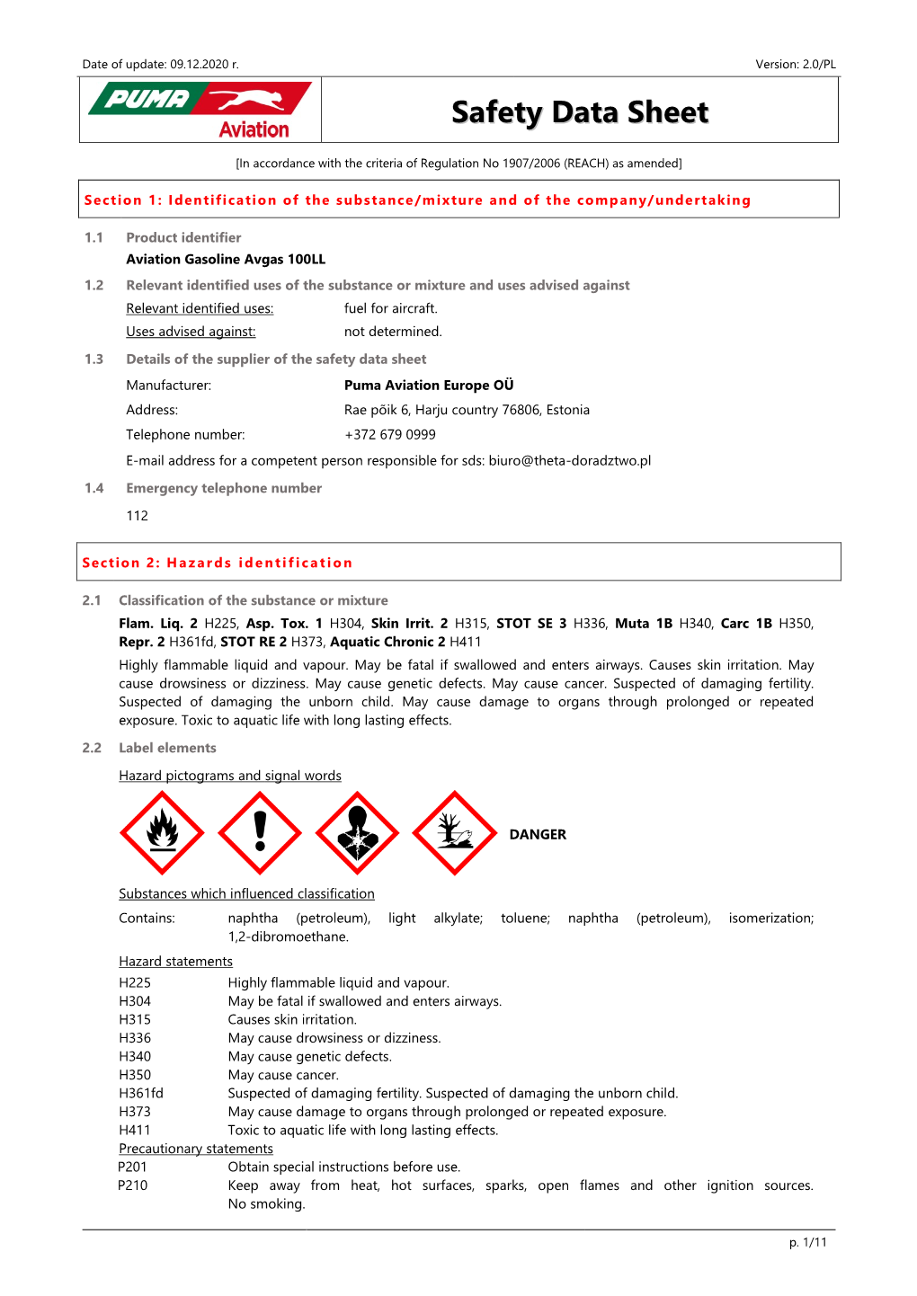 Safety Data Sheet