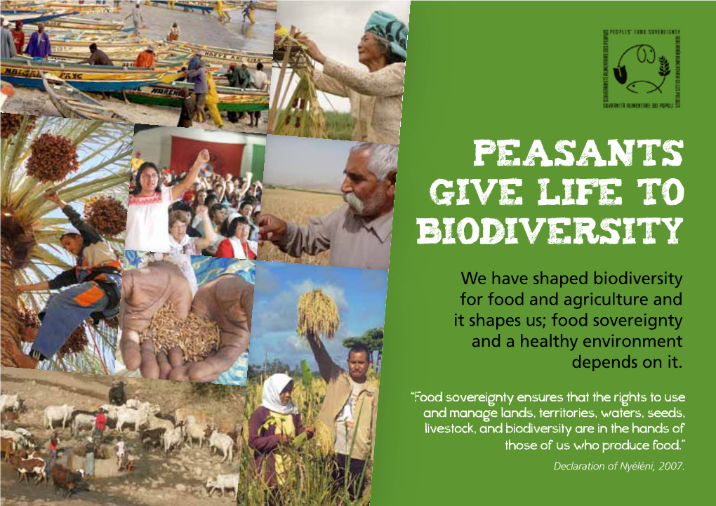 Peasants Give Life to Biodiversity