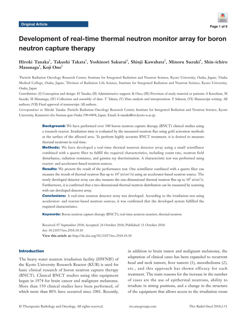 Development of Real-Time Thermal Neutron Monitor Array for Boron Neutron Capture Therapy