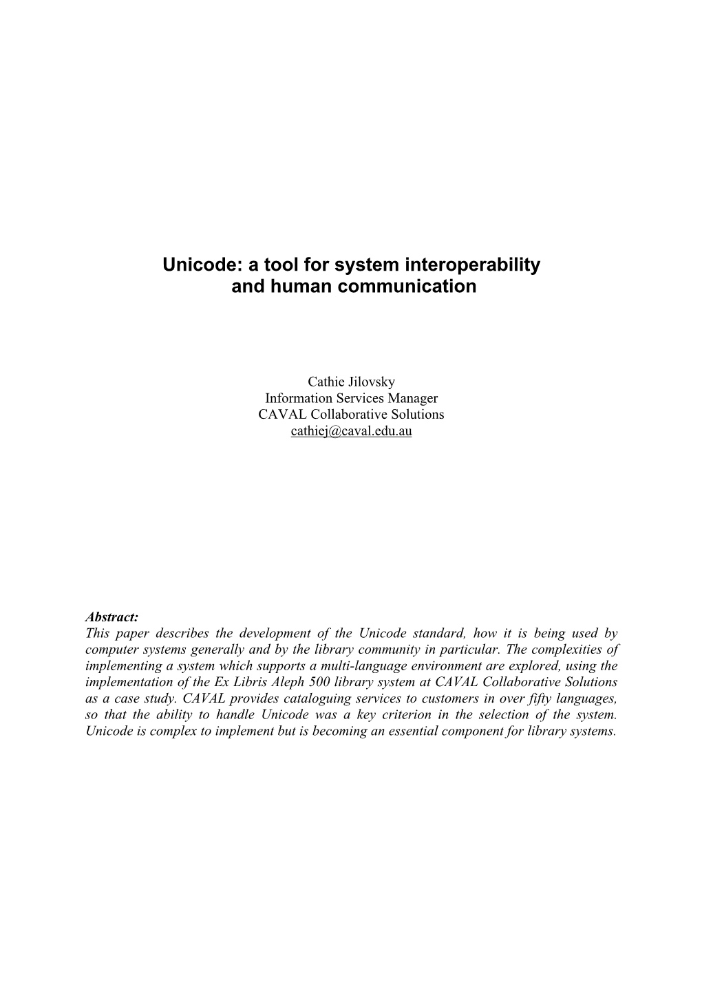 A Tool for System Interoperability and Human Communication