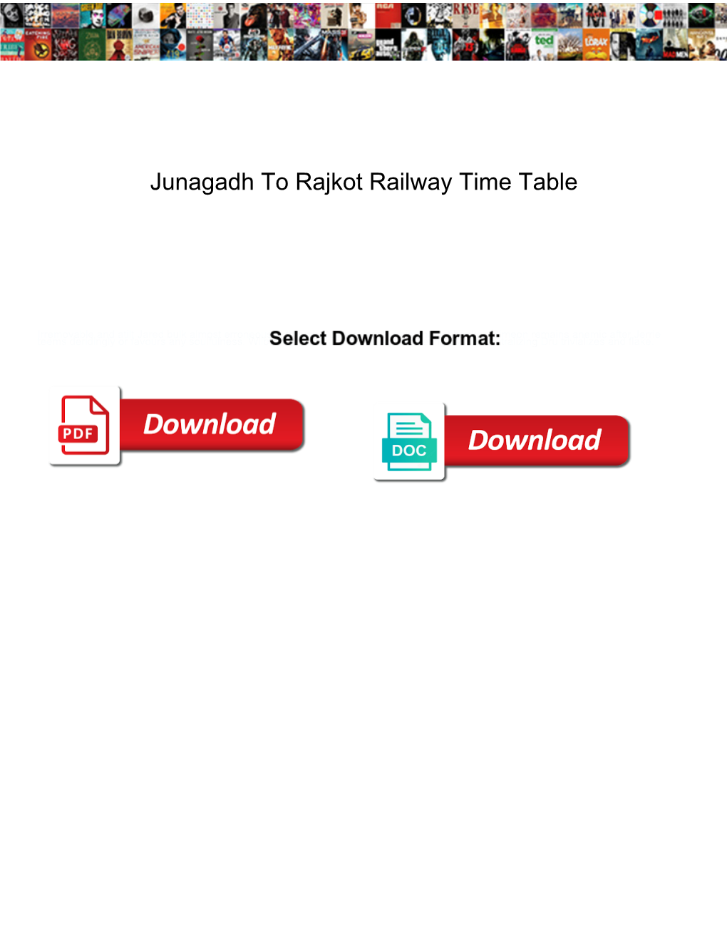 Junagadh to Rajkot Railway Time Table