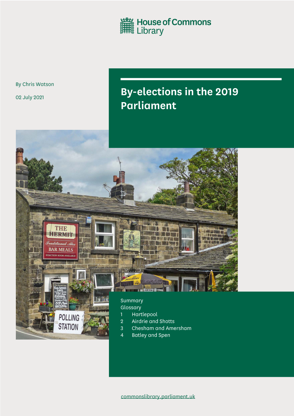 By-Elections in the 2019 Parliament
