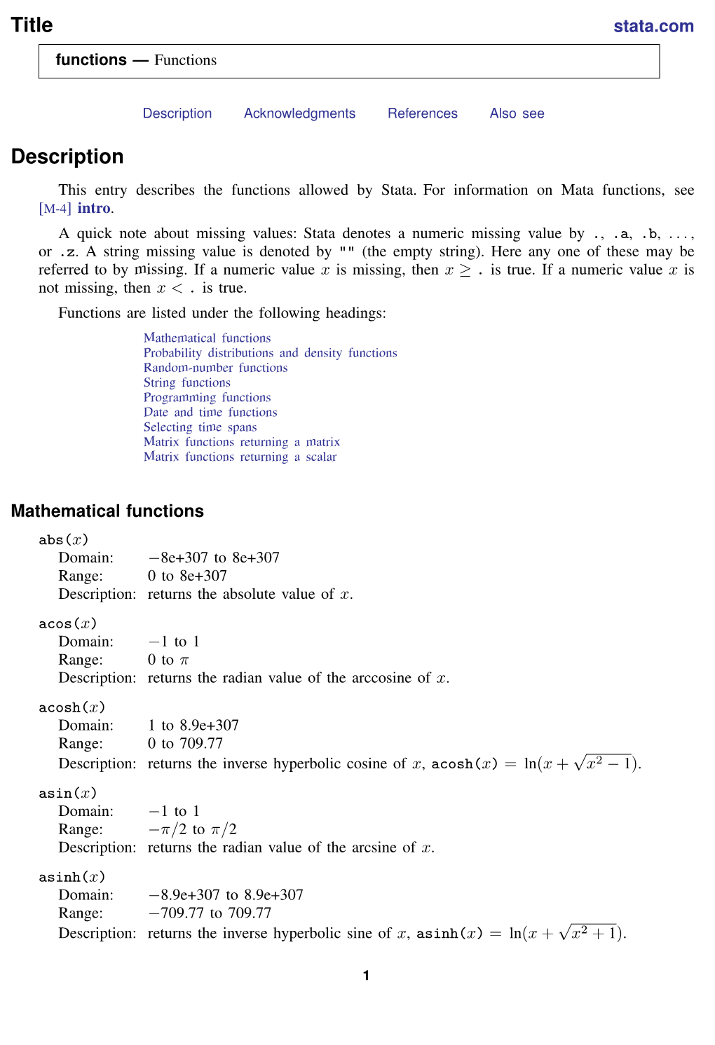 Probability Distributions and Density Functions