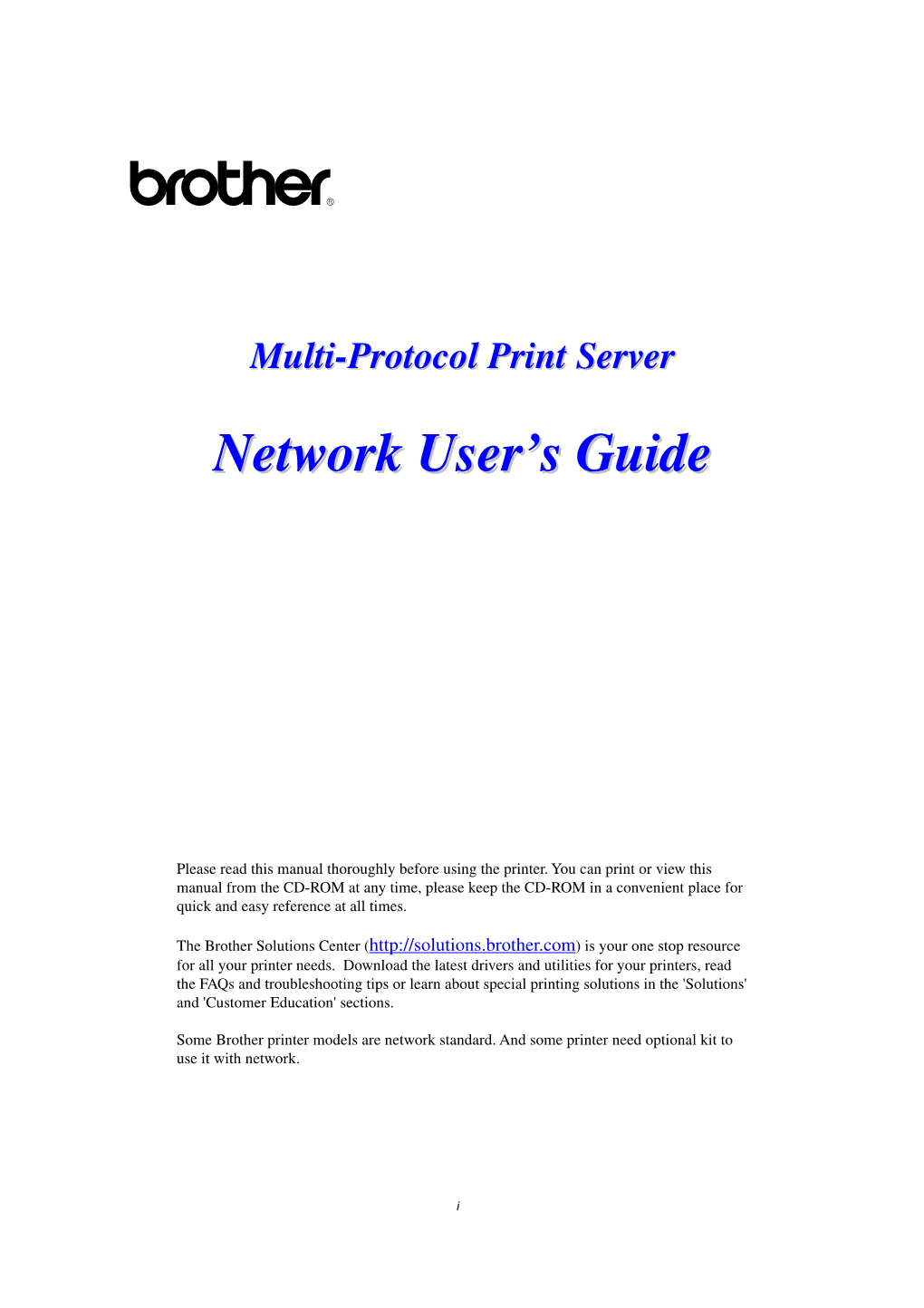 Network User's Guide