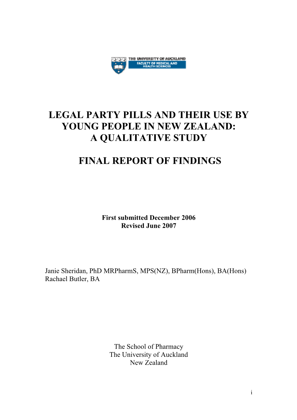 Legal Party Pills and Their Use by Young People in New Zealand: a Qualitative Study