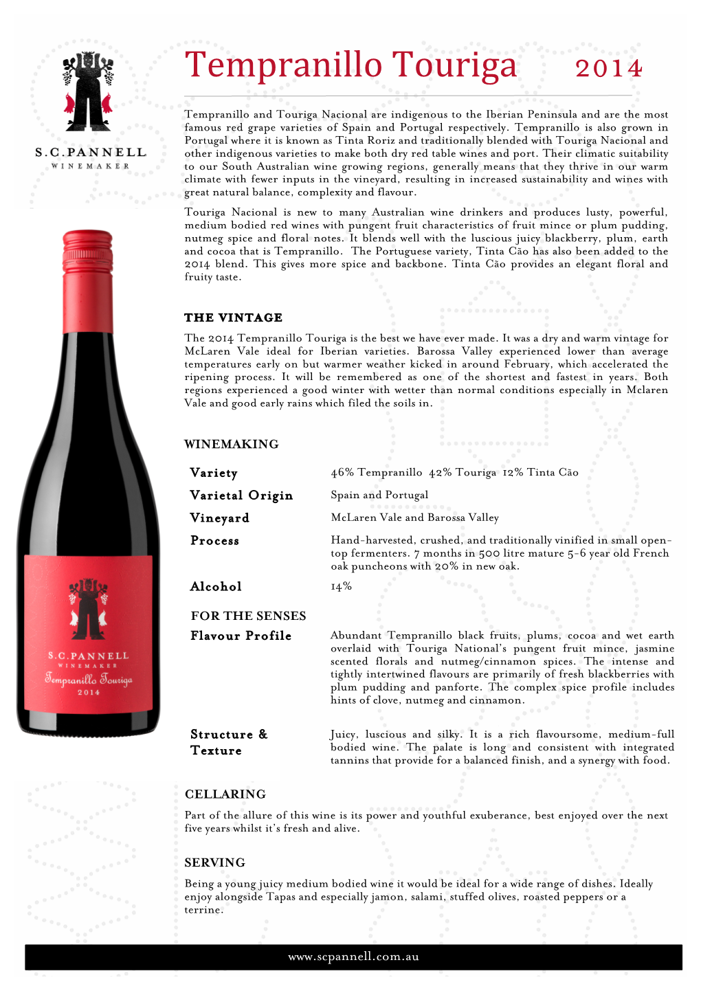 Tempranillo Touriga 2014