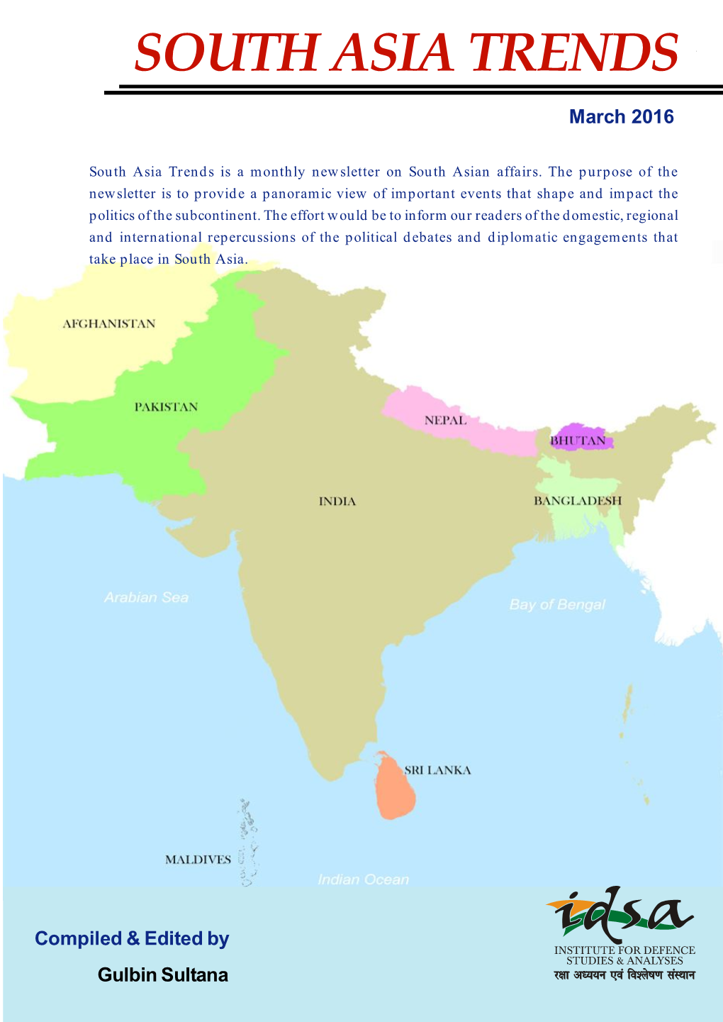 SOUTH ASIA TRENDSSOUTH ASIA TRENDS March 2016