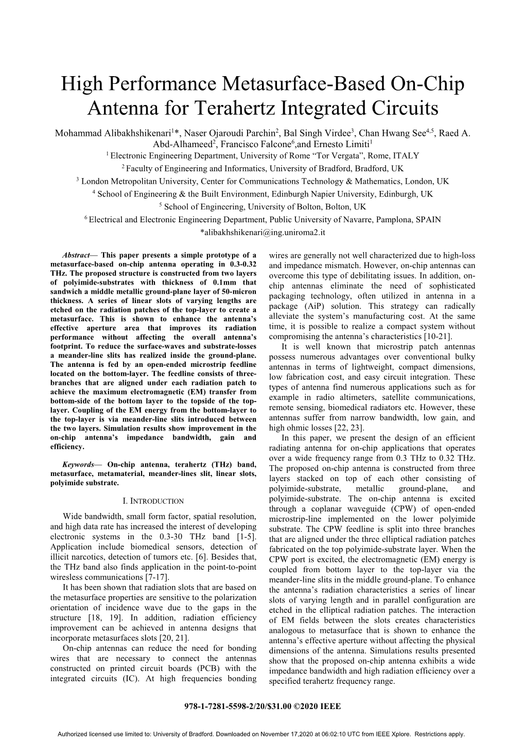 High Performance Metasurface-Based On-Chip