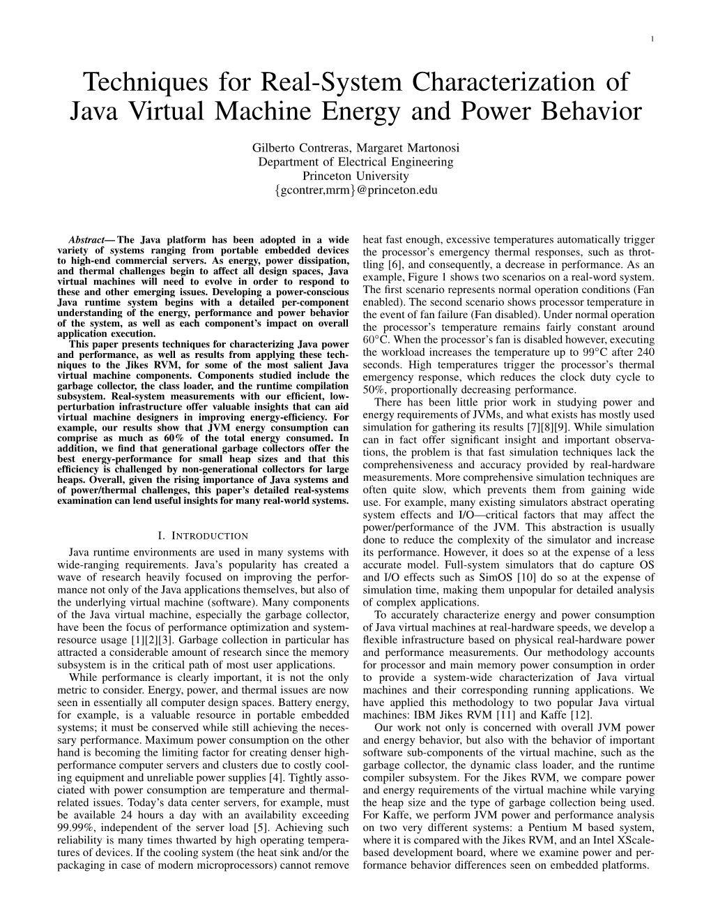 Techniques for Real-System Characterization of Java Virtual Machine Energy and Power Behavior