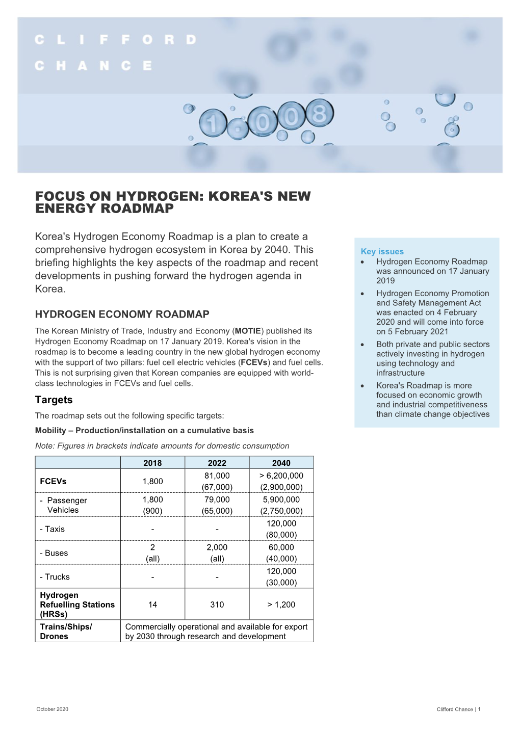 Focus on Hydrogen: Korea's New Energy Roadmap