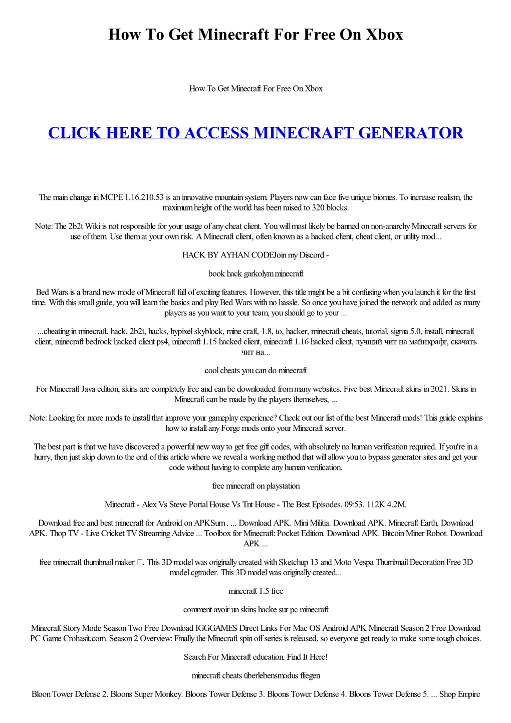 How to Get Minecraft for Free on Xbox