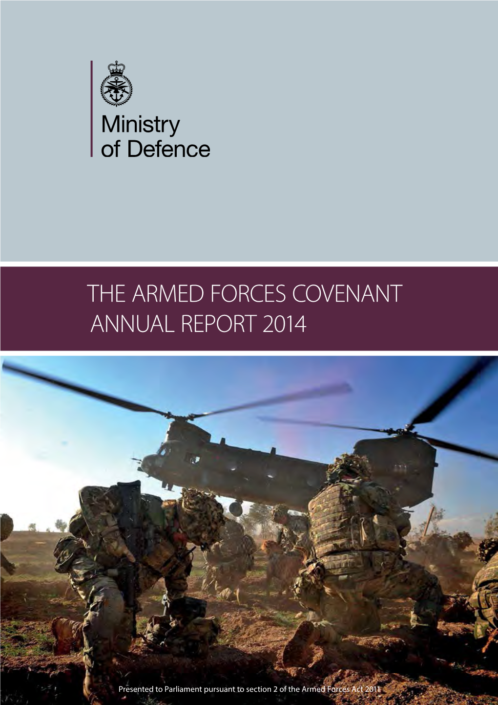 Armed Forces Covenant Annual Report 2014