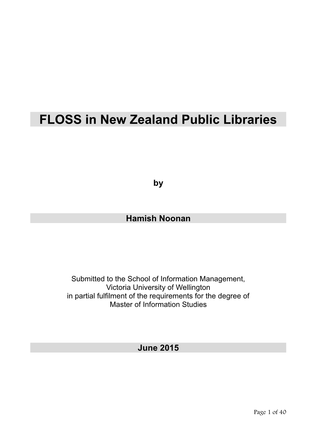 FLOSS in New Zealand Public Libraries