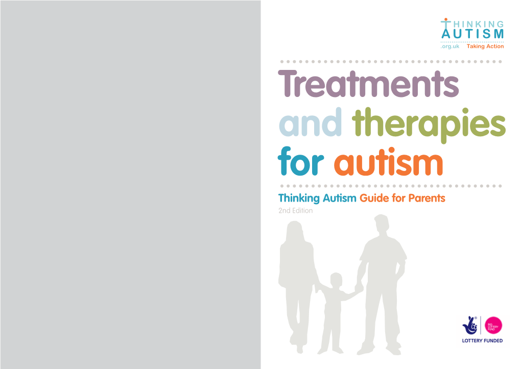 Treatments and Therapies for Autism