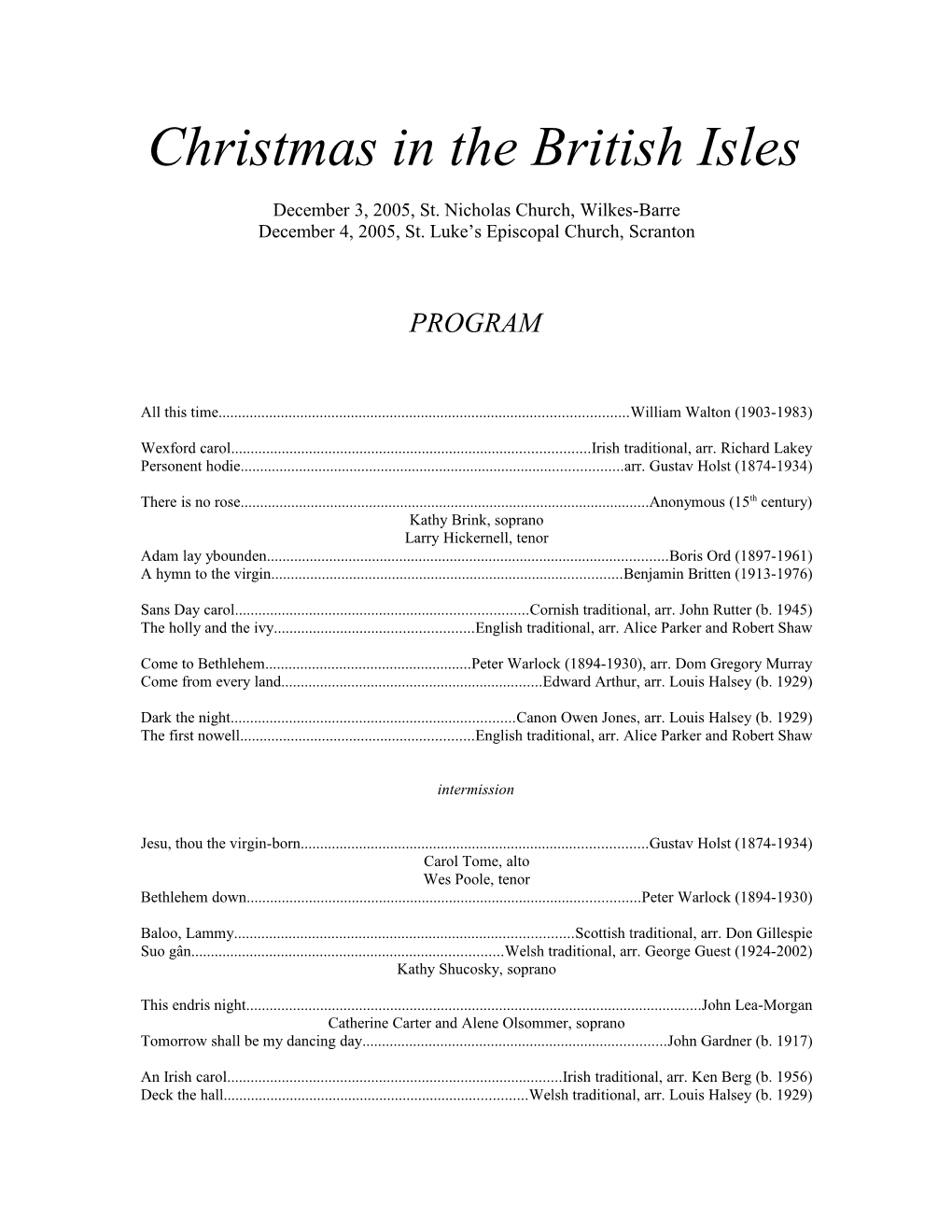 Christmas in the British Isles