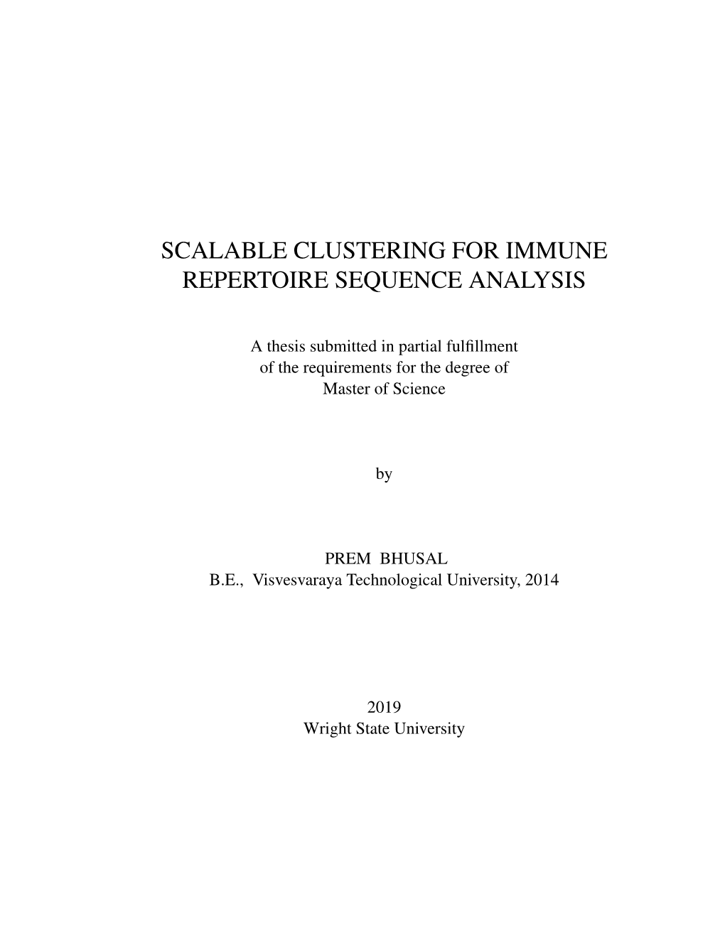 Scalable Clustering for Immune Repertoire Sequence Analysis