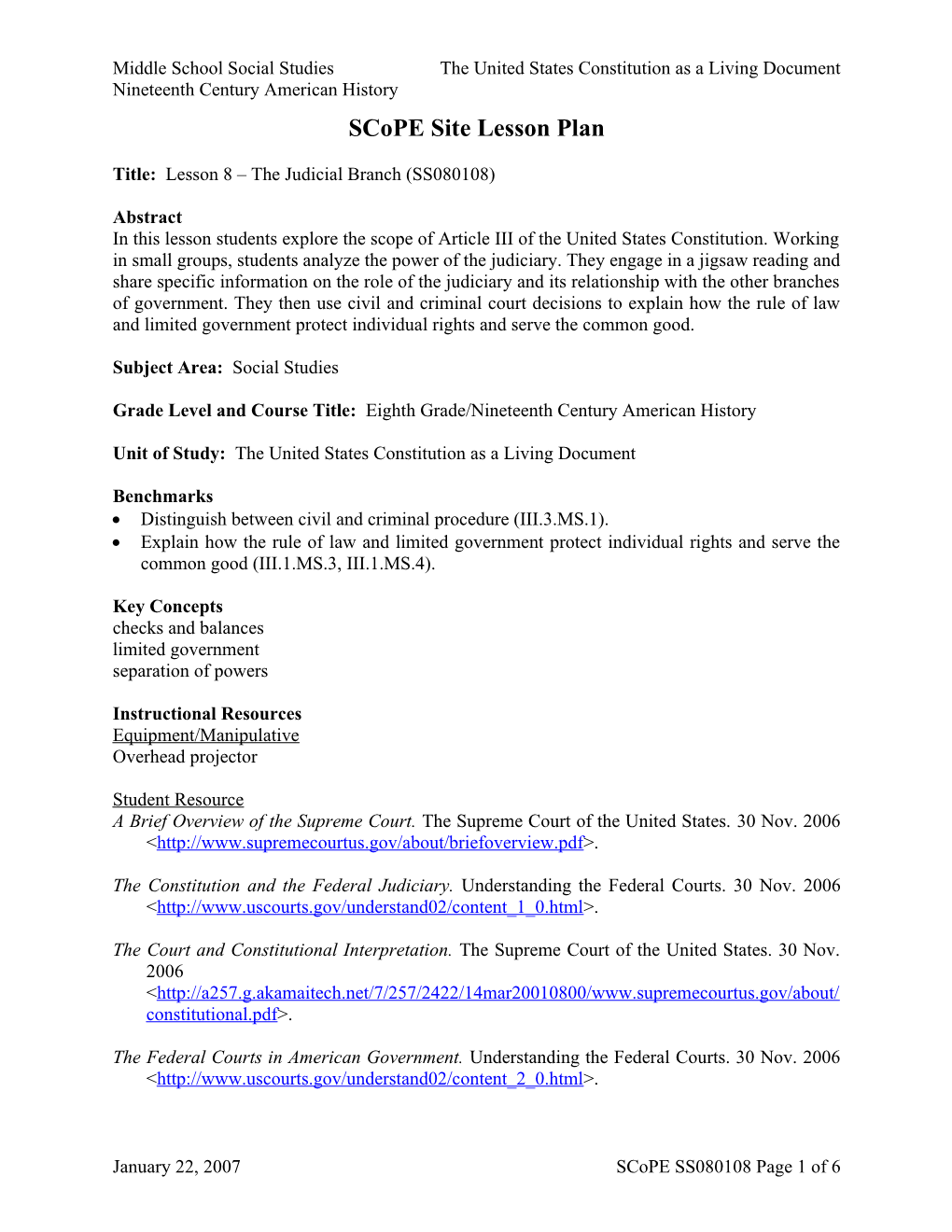 Scope Site Lesson Plan s1