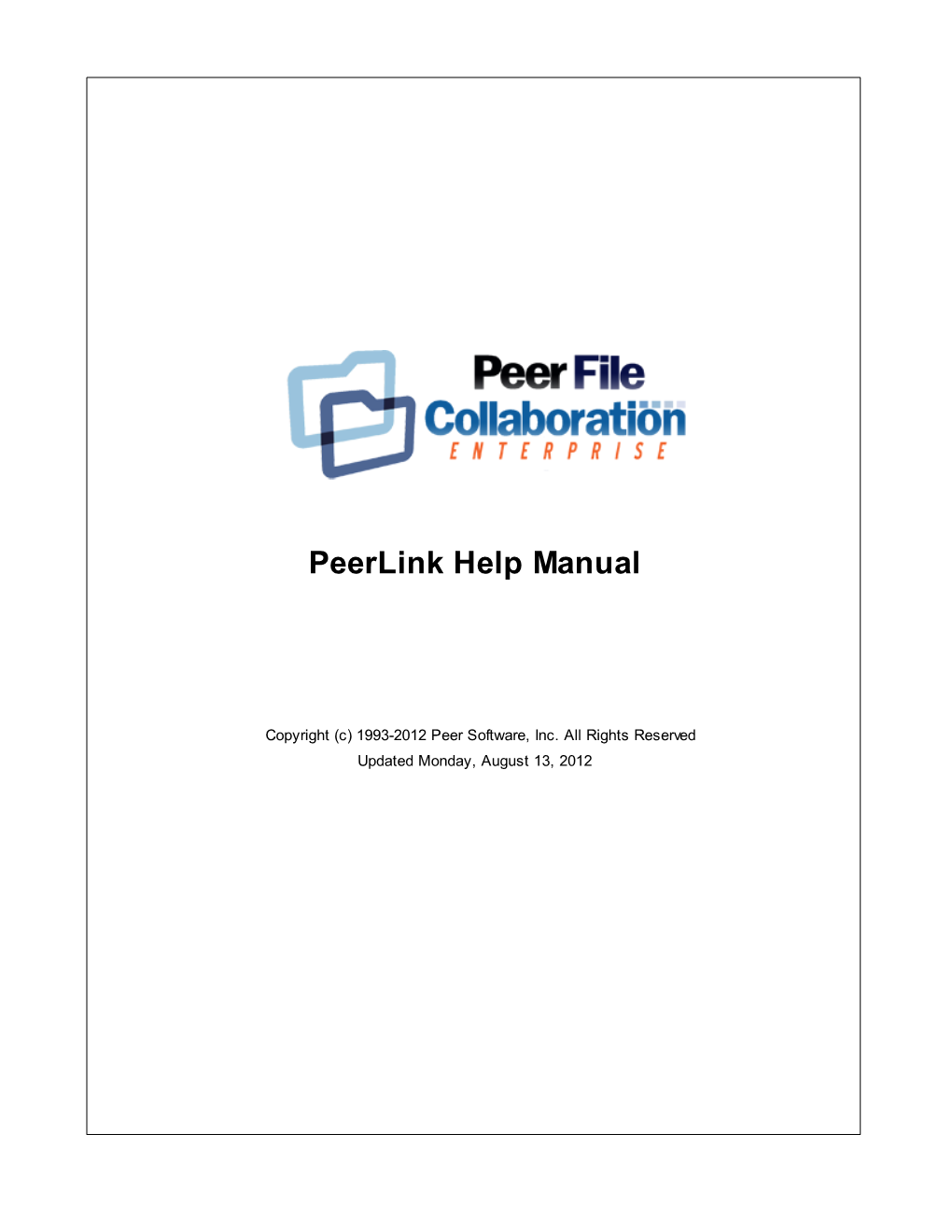 Peerlink Help Manual