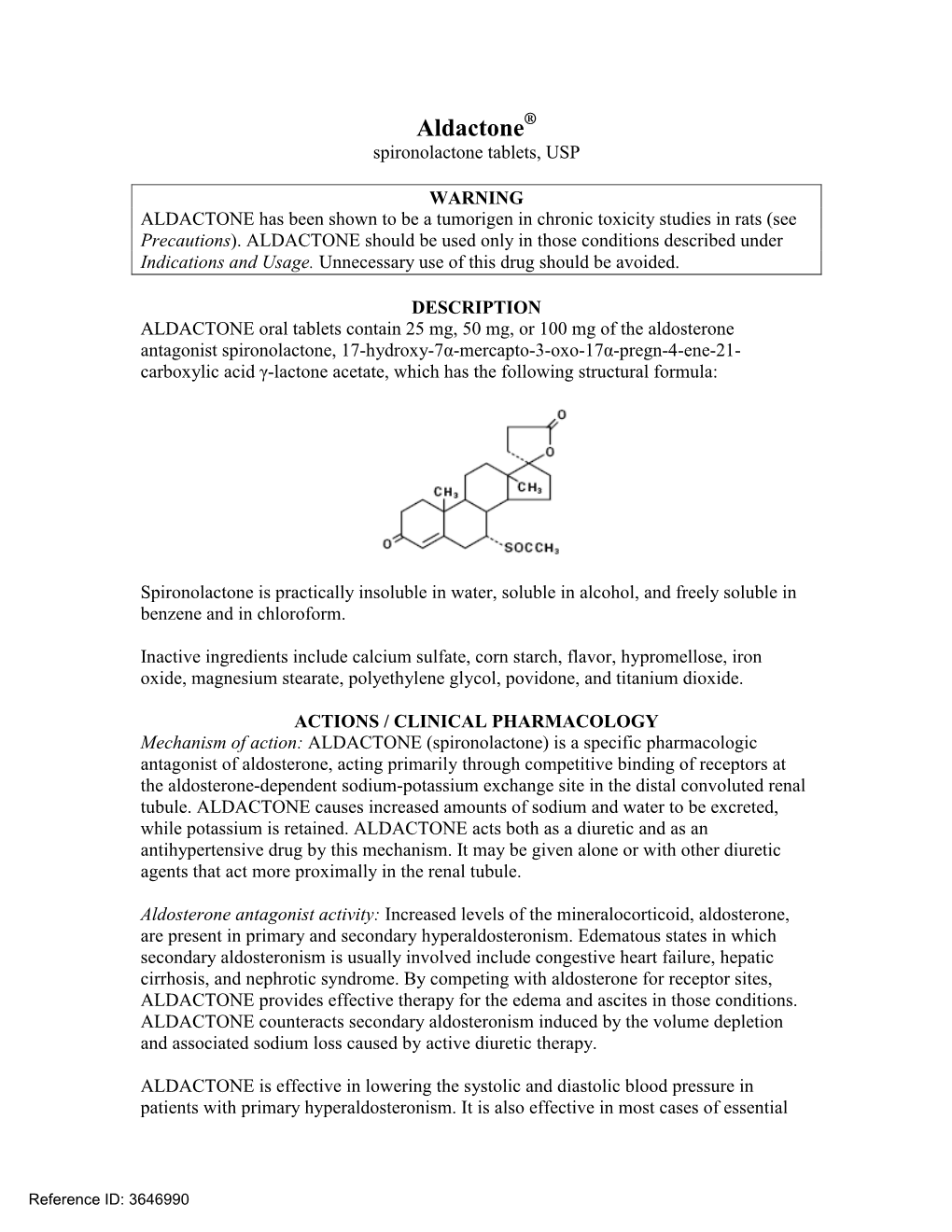 ALDACTONE (Spironolactone)