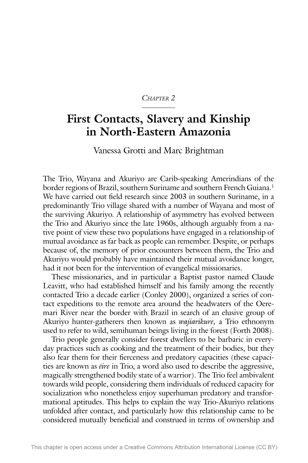 Chapter 2. First Contacts, Slavery and Kinship in Northeastern Amazonia