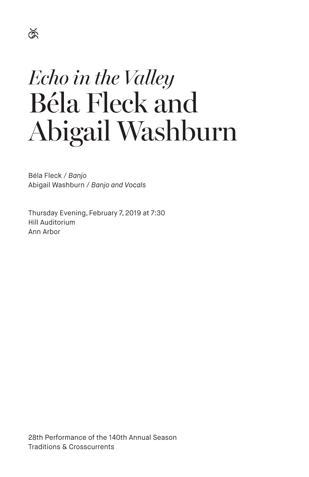 Béla Fleck and Abigail Washburn
