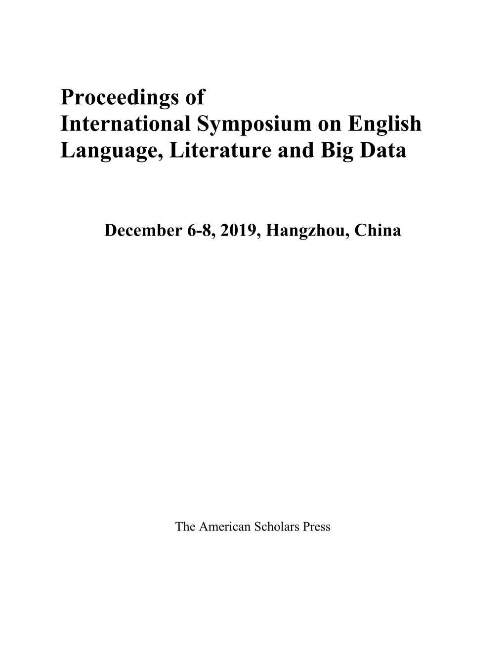 Conference on Chinese Linguistics (NACCL-20) 2008 Volume 1, (Pp