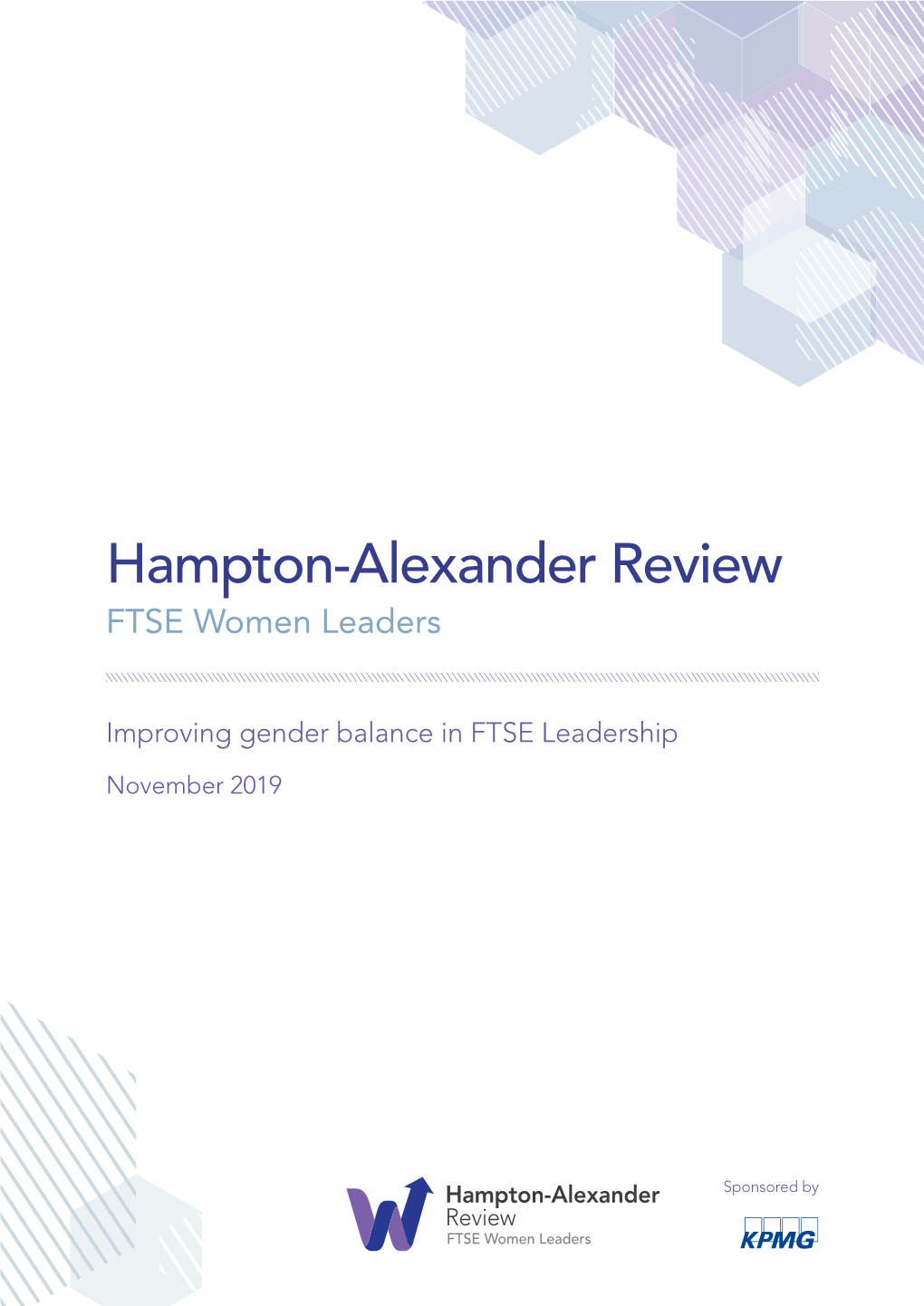 Hampton-Alexander Review FTSE Women Leaders